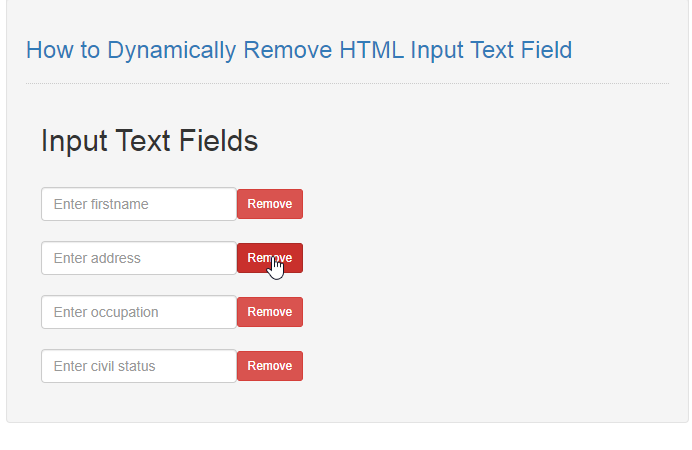 javascript remove text from input field